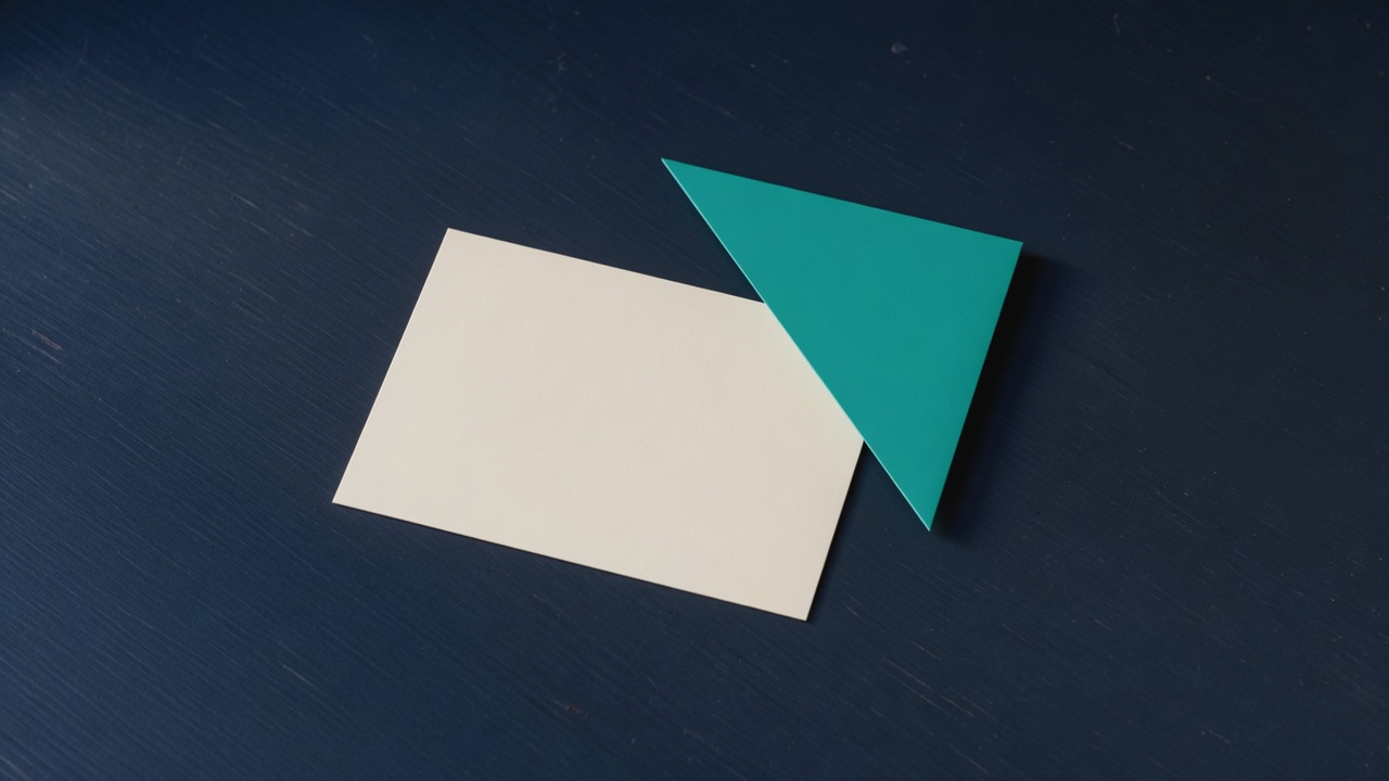 Cream stationery and a teal accent on a dark navy desk
